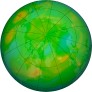 Arctic ozone map for 2024-07-21